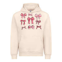 Sandshell pink ribbons Urban Hoodie - MaliasSmallBusiness