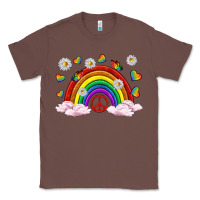 Chestnut pride rainbow with daisy and butterfly Classic Tee - texasbilliewilder