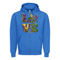 True Royal love fleur de lis Zipper Hoodie - RanaPortraitStore