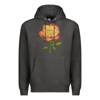 Charcoal Heather rainbow's end rose Premium Hoodie - LillyAllenDesigns
