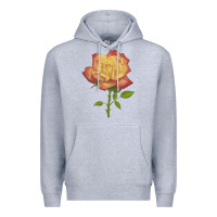 Heather Grey rainbow's end rose Premium Hoodie - LillyAllenDesigns