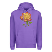 Purple rainbow's end rose Premium Hoodie - LillyAllenDesigns