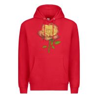 Red rainbow's end rose Premium Hoodie - LillyAllenDesigns