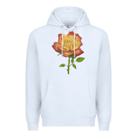 White rainbow's end rose Premium Hoodie - LillyAllenDesigns
