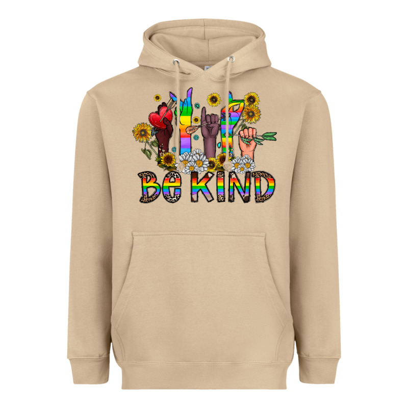 Be Kind Heavyweight Hoodie by CowhideDigitalArt | Teevron