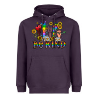 Plum be kind Heavyweight Hoodie - CowhideDigitalArt