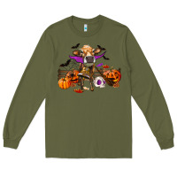 Army Green Heifer Cow Halloween Long Sleeve Tee - RanaPortraitStore