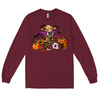 Burgundy Heifer Cow Halloween Long Sleeve Tee - RanaPortraitStore