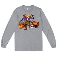 Heather Grey Heifer Cow Halloween Long Sleeve Tee - RanaPortraitStore