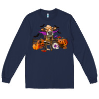 Navy Heifer Cow Halloween Long Sleeve Tee - RanaPortraitStore
