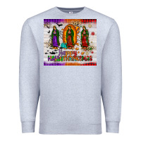 Heather Grey our lady of guadalupe happy  hallothanksmas tumbler Premium Sweatshirt - JahusDesignShop