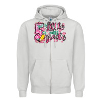 Dove Grey little miss 5th grade Zipper Hoodie - Zillion Design Studio