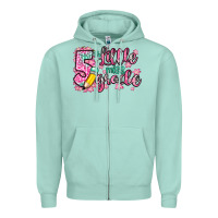 Seafoam little miss 5th grade Zipper Hoodie - Zillion Design Studio