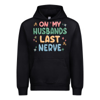 Black on my husbands last last nerve Urban Hoodie - MaliasSmallBusiness