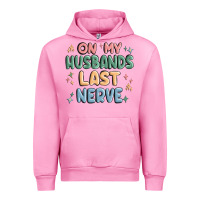 Fuchsia Pink on my husbands last last nerve Urban Hoodie - MaliasSmallBusiness