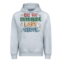 Heather Grey on my husbands last last nerve Urban Hoodie - MaliasSmallBusiness