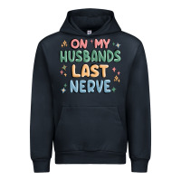 Navy on my husbands last last nerve Urban Hoodie - MaliasSmallBusiness