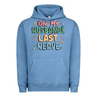 Pigment Pebble Blue on my husbands last last nerve Urban Hoodie - MaliasSmallBusiness