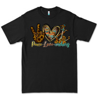 Black peace love anchors Premium Tee - RacoonDesign