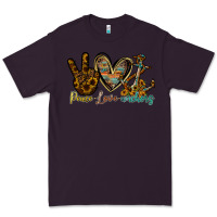 Plum peace love anchors Premium Tee - RacoonDesign