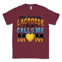 Burgundy my favorite lacrosse player calls me mom Classic Tee - Zillion Design Studio