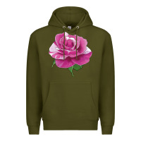 Army Green parade day rose Premium Hoodie - LillyAllenDesigns