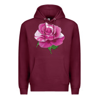 Burgundy parade day rose Premium Hoodie - LillyAllenDesigns