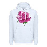 White parade day rose Premium Hoodie - LillyAllenDesigns