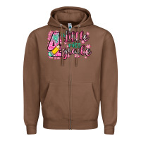 Chestnut little miss 4th grade Zipper Hoodie - Zillion Design Studio