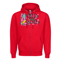 Red little miss 4th grade Zipper Hoodie - Zillion Design Studio