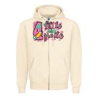 Sandshell little miss 4th grade Zipper Hoodie - Zillion Design Studio