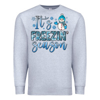 Heather Grey it s freezin season Premium Sweatshirt - JahusDesignShop