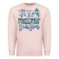 Pale Pink it s freezin season Premium Sweatshirt - JahusDesignShop