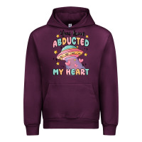 Mauve Wine you have abducted my heart Urban Hoodie - MaliasSmallBusiness