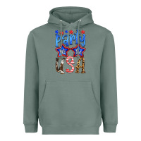 Sage part in the usa Heavyweight Hoodie - HRA Design Shop