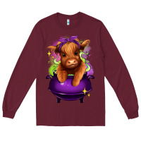 Burgundy Halloween Heifer Long Sleeve Tee - RanaPortraitStore