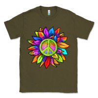 Army Green pride sunflower Classic Tee - texasbilliewilder