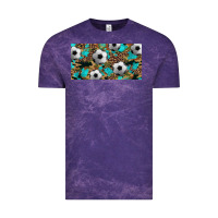 Cloud Purple western leopard camouflage turquoise soccer licence plate template Vintage Tee - Artiststas