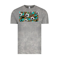 Cloud Rock western leopard camouflage turquoise soccer licence plate template Vintage Tee - Artiststas