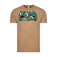 Vintage Coffee western leopard camouflage turquoise soccer licence plate template Vintage Tee - Artiststas