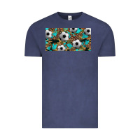Vintage Denim western leopard camouflage turquoise soccer licence plate template Vintage Tee - Artiststas