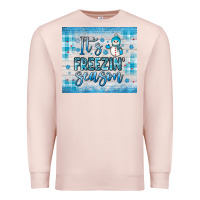 Pale Pink it s freezin season Premium Sweatshirt - JahusDesignShop