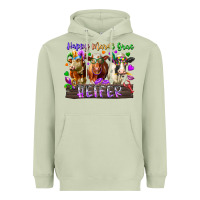 Matcha happy mardi gras heifer Heavyweight Hoodie - RacoonDesign
