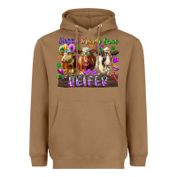 Toasted Coconut happy mardi gras heifer Heavyweight Hoodie - RacoonDesign