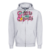 Heather Grey little miss 3rd grade Zipper Hoodie - Zillion Design Studio
