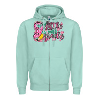 Seafoam little miss 3rd grade Zipper Hoodie - Zillion Design Studio