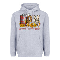 Heather Grey lpn licensed practical nurse Heavyweight Hoodie - FaDigitalArtStudio