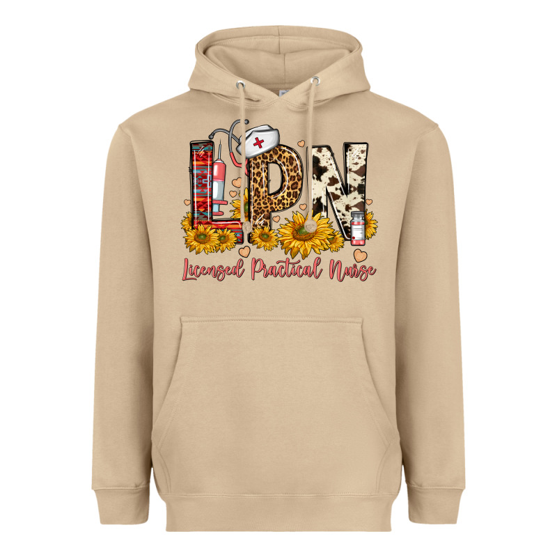 Lpn Licensed Practical Nurse Heavyweight Hoodie by FaDigitalArtStudio | Teevron