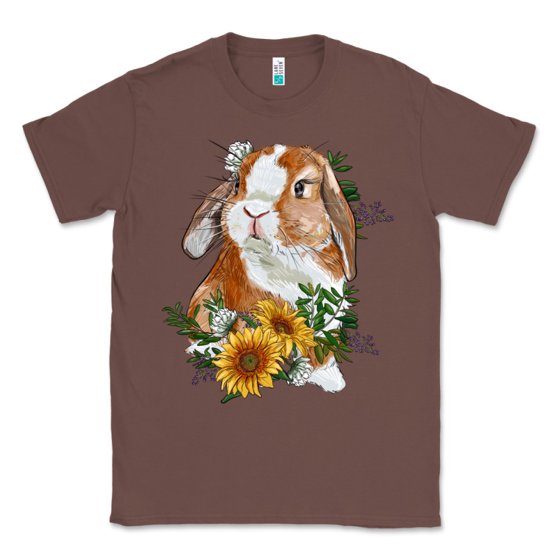 Bunny With Sunflowers Classic Tee by RanaPortraitStore | Teevron