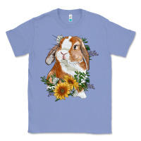 Colony Blue Bunny With Sunflowers Classic Tee - RanaPortraitStore